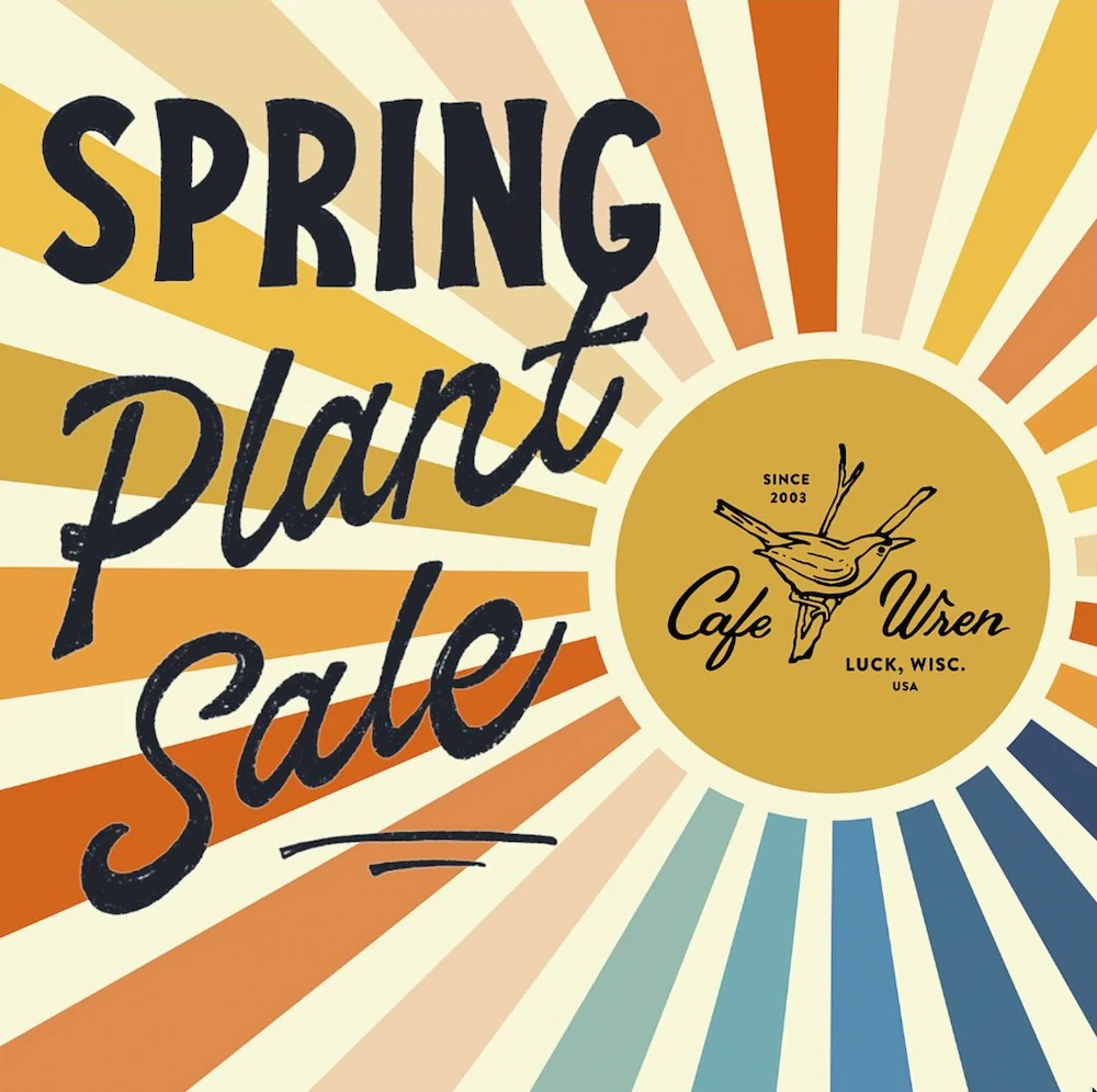 Spring plant sale cafe wren